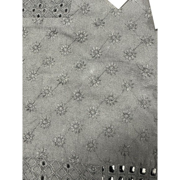 NWT Rails‎ Yuri Black Eyelet Shirt Short Sleeve Oversize Womens Small $27 - Picture 7 of 9